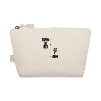 Flute Lifts Mood Classical Musician Orchestra - Organic Pouch - nature - Front