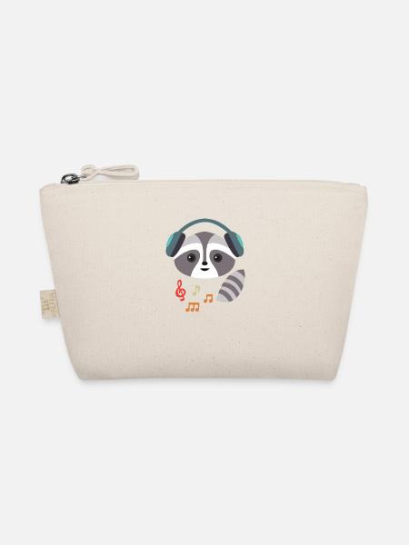 Casque Raccoon Listening Music Notes pour musicien - Trousse biologique - nature