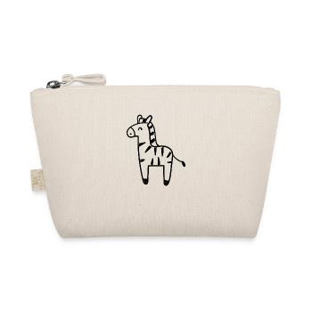 Zebra Sketch Cute Animal Wildlife - Organic Pouch - nature - Front