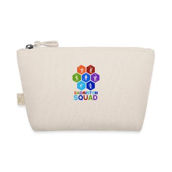 Badminton Retro Sports Hobby Shuttlecock - Organic Pouch - nature - Front
