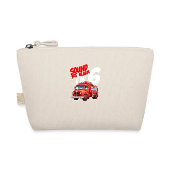 Kids Fire Truck 6 Year Old Firefighter Birthday - Bio-Täschchen - Natur - Vorne