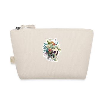 Crâne humain et fleurs 27 - Trousse biologique - nature - Devant