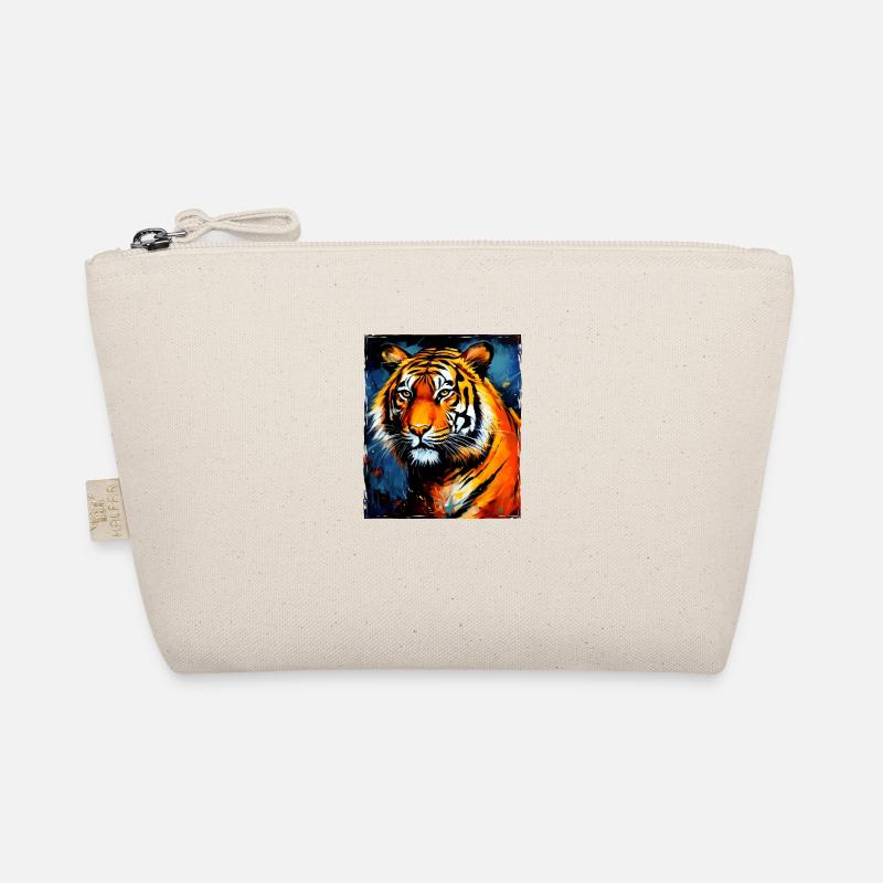 Tiger Portrait - Bio-Täschchen - Natur