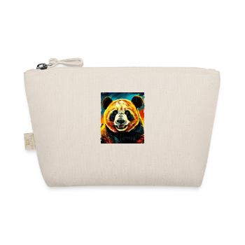 Panda Portrait - Bio-Täschchen - Natur - Vorne