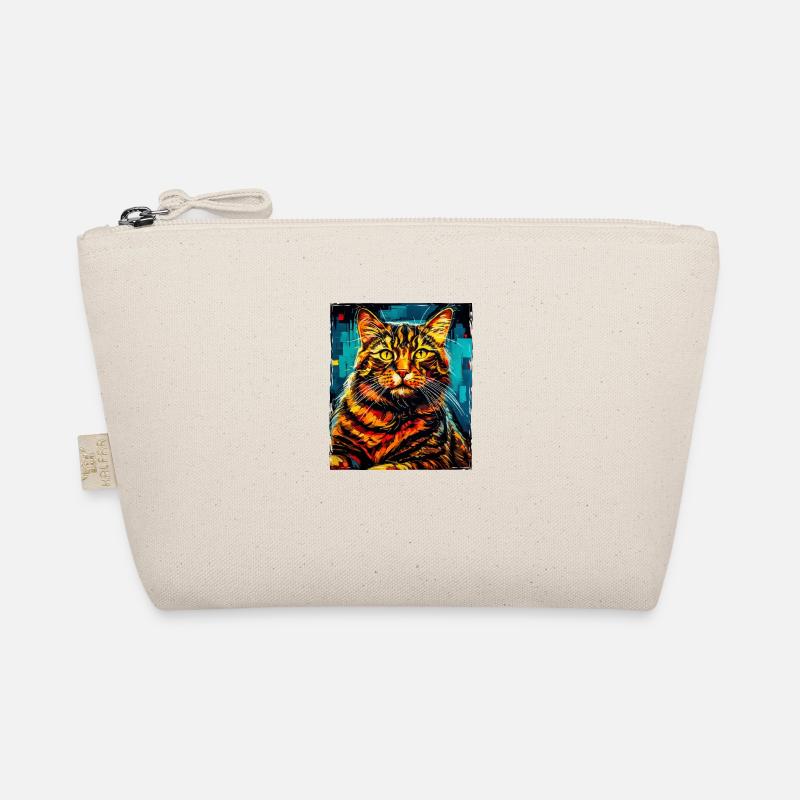 Tête de Portrait de chat Trousse biologique