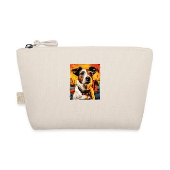 Jack Russel Terrier Hund Portrait - Bio-Täschchen - Natur - Vorne