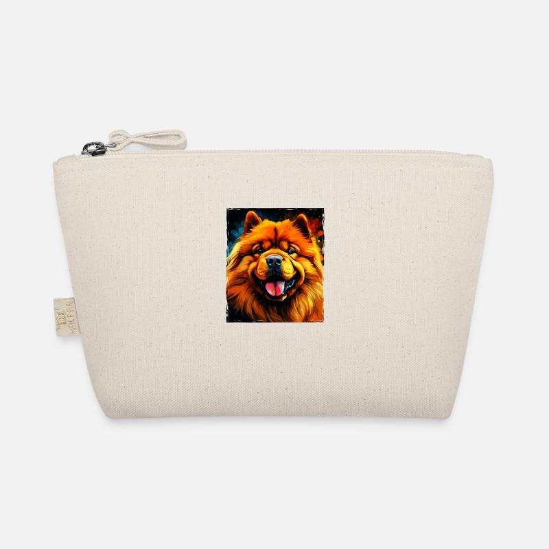 Chow Chow Dog Portrait Organic Pouch