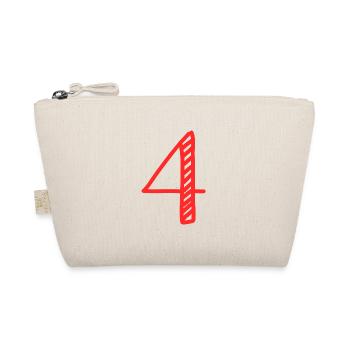 4 YEARS. 4th ANNIVERSARY. BIRTHDAY 4 YEARS . 4 - Organic Pouch - nature - Front
