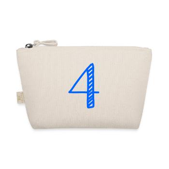 4 YEARS. 4th ANNIVERSARY. BIRTHDAY 4 YEARS. 4 - Organic Pouch - nature - Front