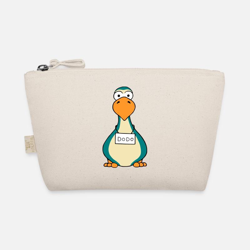 Dodo Frontal Vogel mit Schild Geschenk Bio-Täschchen