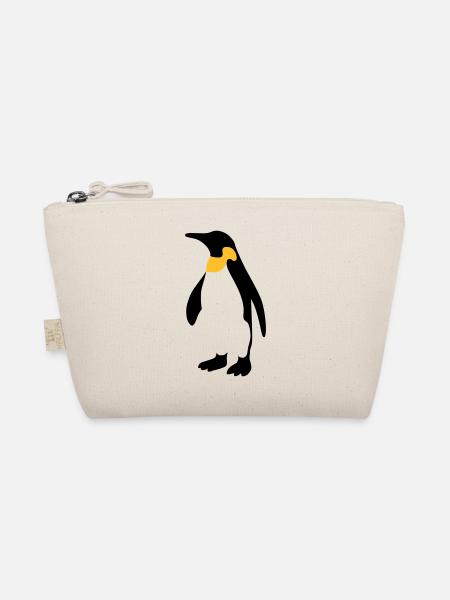 Penguin 2 colors - Organic Pouch - nature