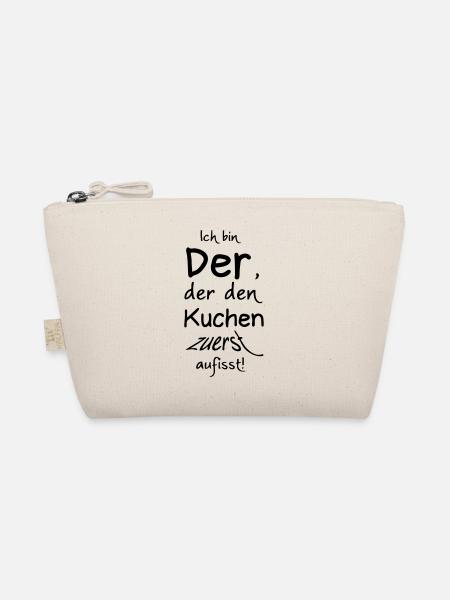 Der den Kuchen zuerst aufisst Geschenk - Bio-Täschchen - Natur
