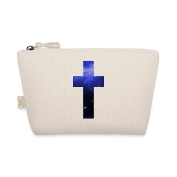 Cross Galaxy Starry Faith Jesus - Organic Pouch - nature - Front