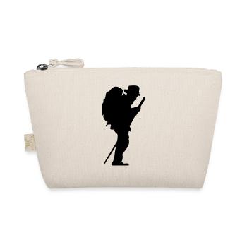 Homme marcheur avec le bâton - Trousse biologique - nature - Devant