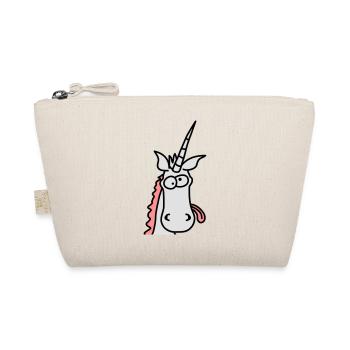 Crazy Unicorn Head - Trousse biologique - nature - Devant