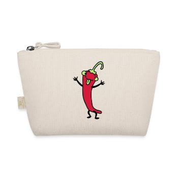 Chili chilli peppers hot funny comics - Organic Pouch - nature - Front