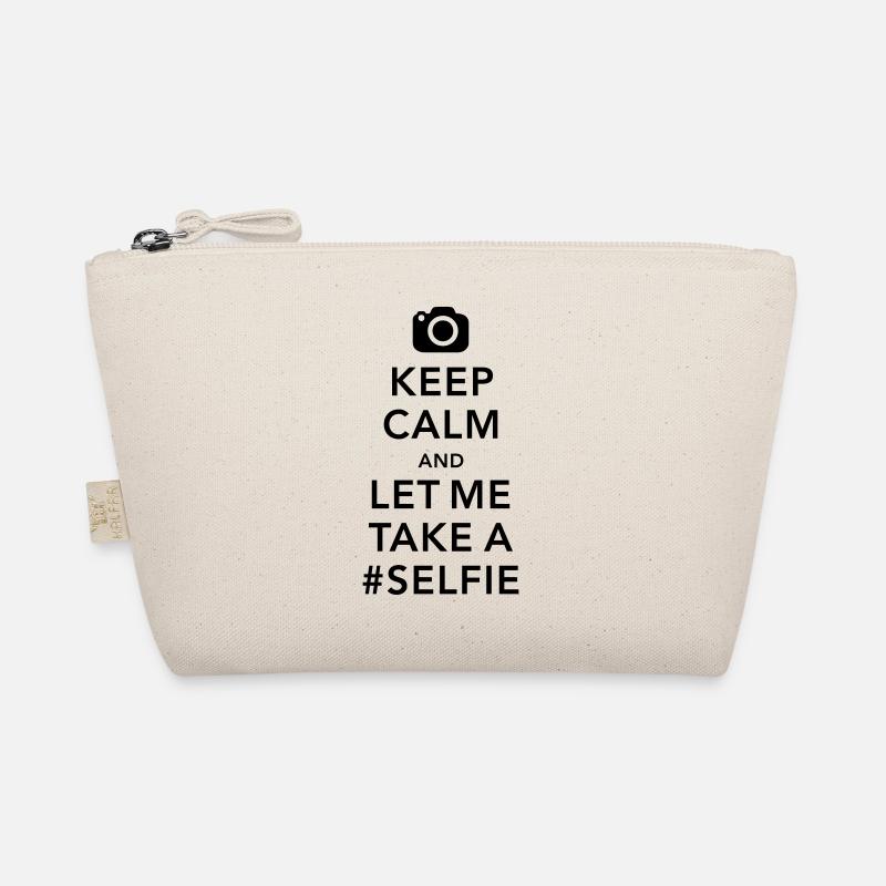 funny Keep calm take a selfie #selfie meme Organic Pouch