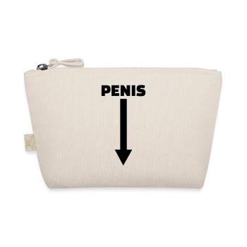 Penis - Bio-Täschchen - Natur - Vorne
