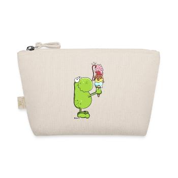 Frosch mit Eis - Bio-Täschchen - Natur - Vorne