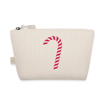 Zuckerstab / candy cane (2c) - Organic Pouch - nature - Front