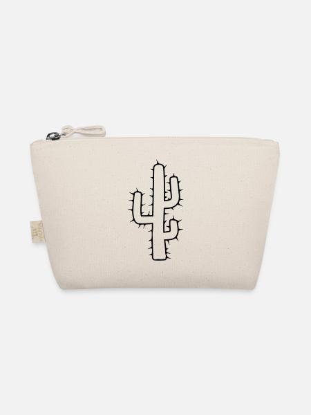 large cactus desert thorn - Organic Pouch - nature - Front