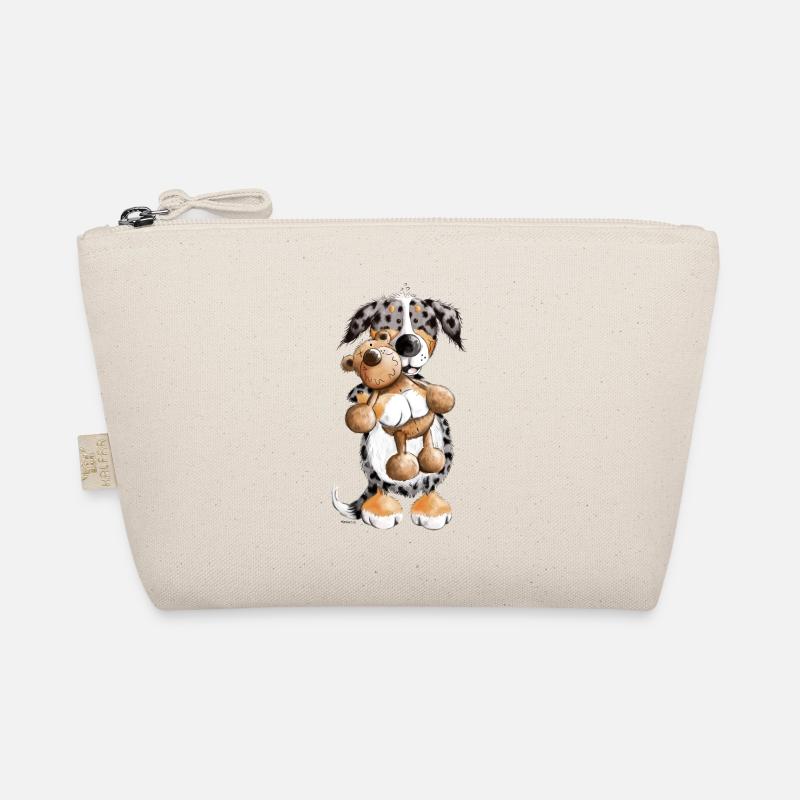 Australian Shepherd with Toy Organic Pouch