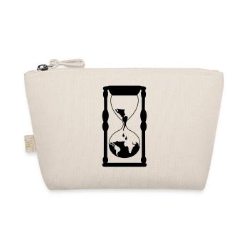 die_welt_in_einer_sanduhr_01 - Organic Pouch - nature - Front