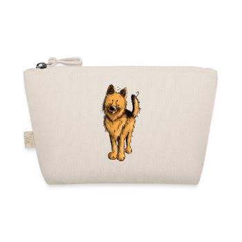 Lustiger Deutscher Schäferhund DSH Hund Comic - Bio-Täschchen - Natur - Vorne
