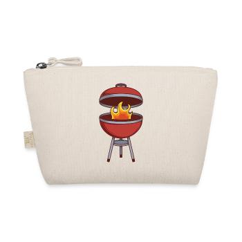 Dessin animé à la recherche de style Weber Grill avec couvercle ouvert - Trousse biologique - nature - Devant