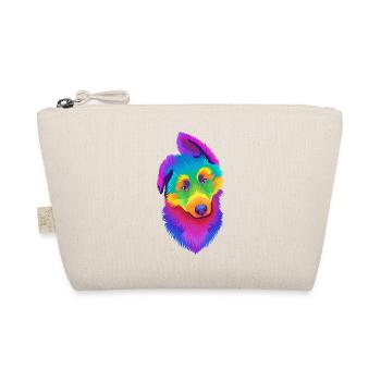 Pop Art German Shepherd Puppy - Organic Pouch - nature - Front