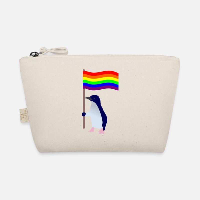 Pingouin avec le drapeau LGBT Trousse biologique