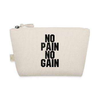 No Pain No Gain quote - Organic Pouch - nature - Front