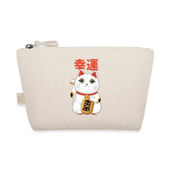 Cat brings good luck - Organic Pouch - nature - Front