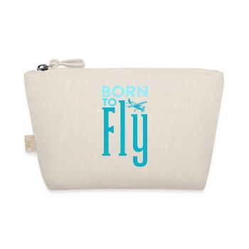 Born to Fly Pilot Aviation - Organic Pouch - nature - Front