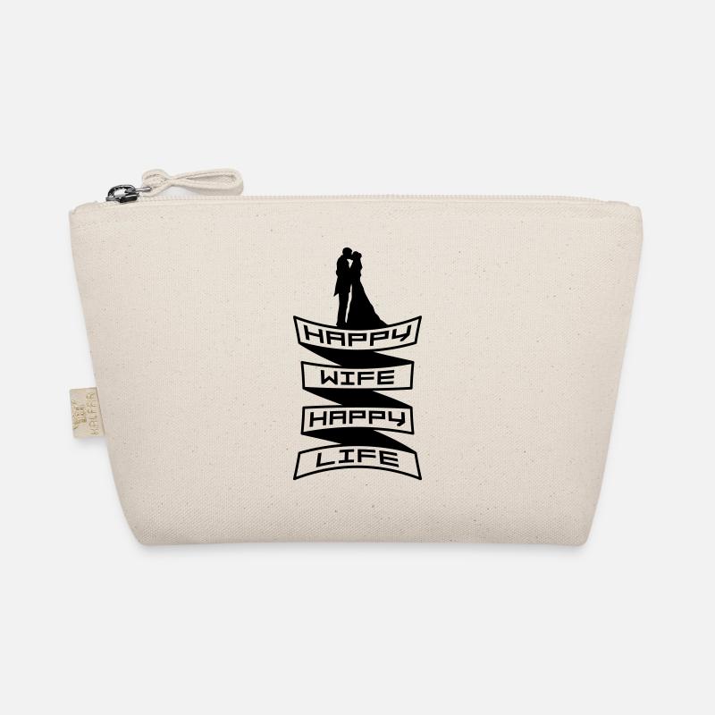 Happy Wedding Banner Organic Pouch