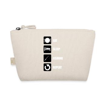 Eat Sleep Fishing Repeat Fishing Angler Fisherman - Organic Pouch - nature - Front