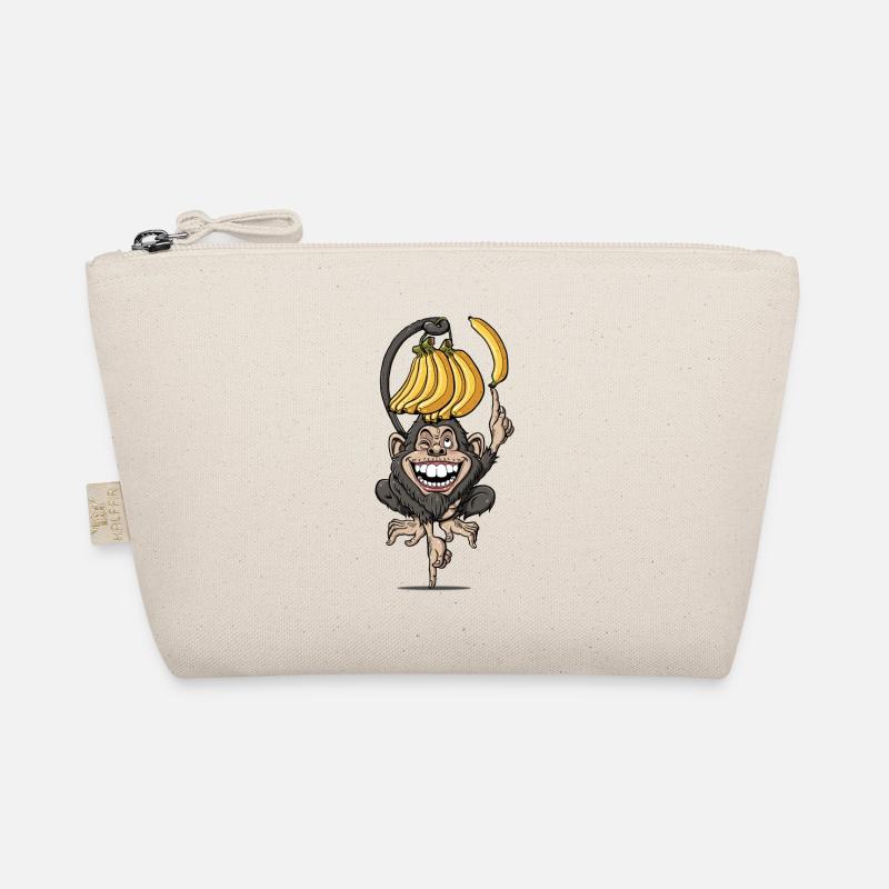 Monkey balanced with bananas - Monkey Yoga Organic Pouch