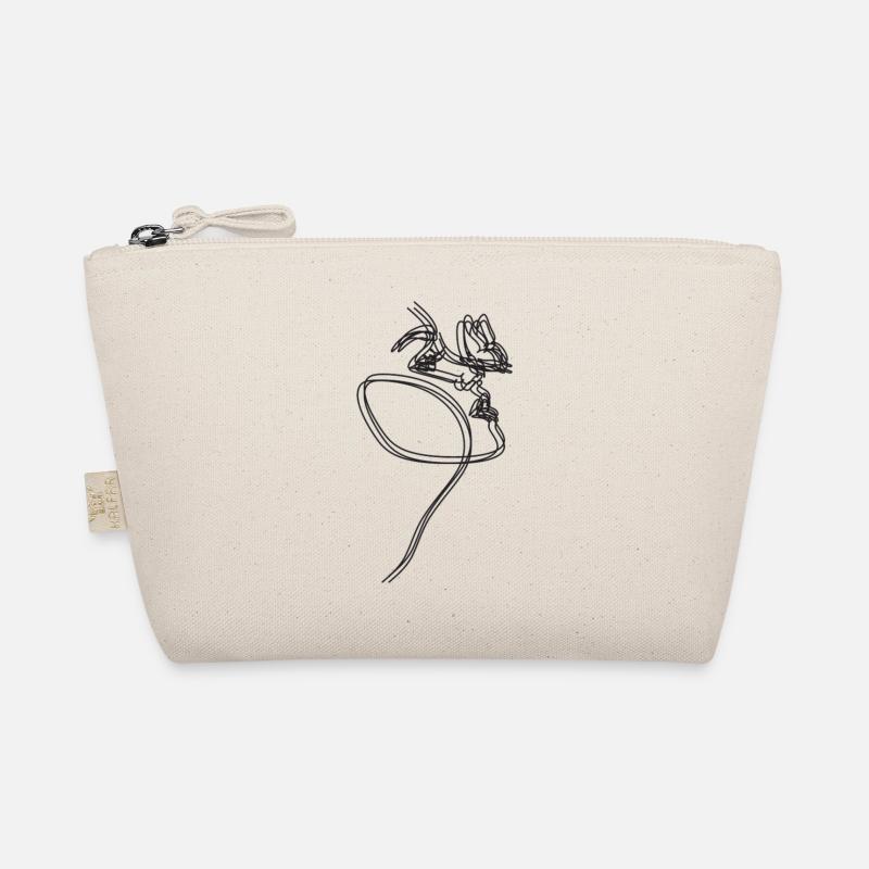 Lineart Face Organic Pouch