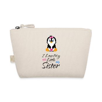 Penguin - I love my little sister - Bio-Täschchen - Natur - Vorne