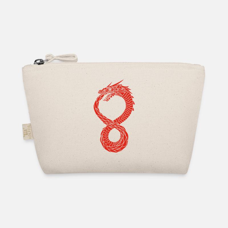 Red Infinite Dragon Organic Pouch