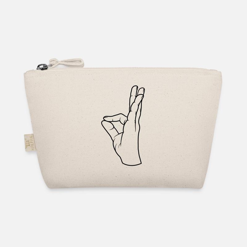 Geste de la main parfait très savoureux Trousse biologique