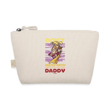 Papa Daughter Child Father's Day Girl Gift - Organic Pouch - nature - Front