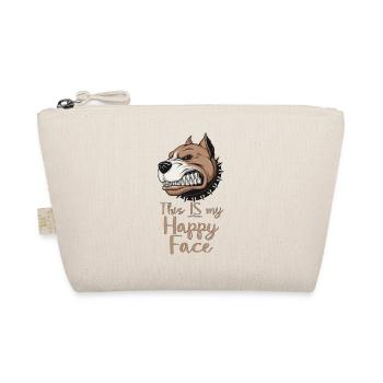 Angry face face angry Swedish Swedish dog - Organic Pouch - nature - Front