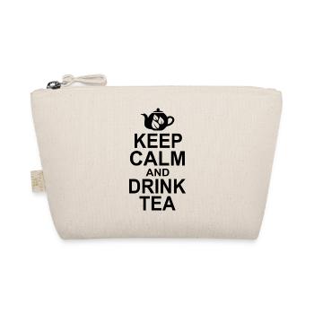 Keep Calm And Drink Tea Tea Lover Tea Drinker Brew - Bio-Täschchen - Natur - Vorne