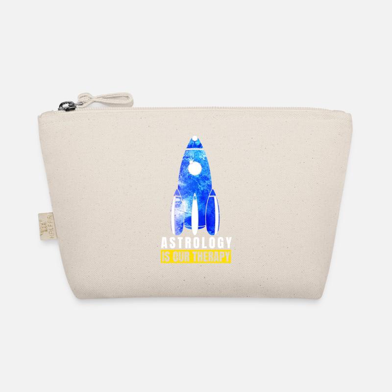 Abstract Delightful Rocket Of Cheerful Astro Quote - Bio-Täschchen - Natur