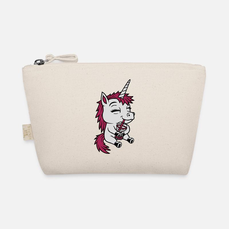 Boba Tea Drinking Unicorn Organic Pouch