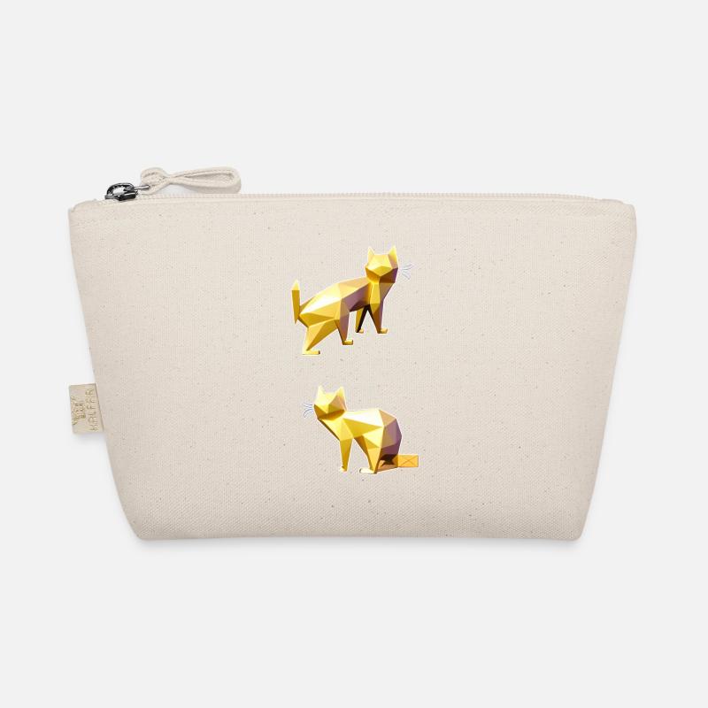 Art de facette Golden Polygon Cats Trousse biologique