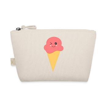 Eis Eiscreme Erdbeereis - Bio-Täschchen - Natur - Vorne