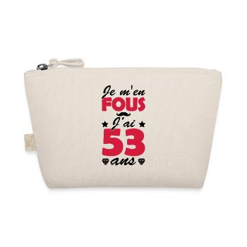j'ai 53 ans / cadeau anniversaire 53 ans - Trousse biologique - nature - Devant