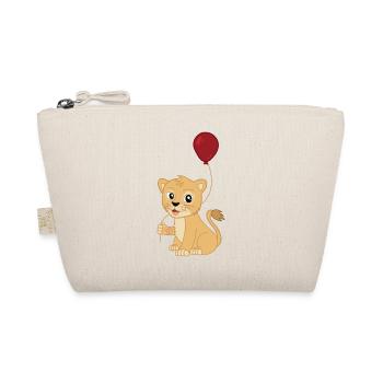 Cute Baby Lion with Balloon - Bio-Täschchen - Natur - Vorne